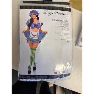 Women's Leg Avenue Blueberry Babe Halloween Costume, Blue/Green